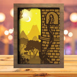 Rapunzel 2 - Paper Cutting Light Box - LightBoxGoodman