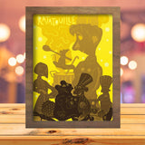 Ratatouille  - Paper Cutting Light Box - LightBoxGoodman