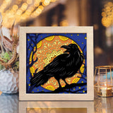 Raven Mandala – Paper Cut Light Box File - Cricut File - 8x8 inches - LightBoxGoodMan - LightboxGoodman