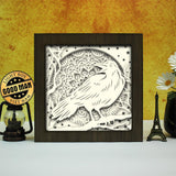 Raven Mandala – Paper Cut Light Box File - Cricut File - 8x8 inches - LightBoxGoodMan - LightboxGoodman