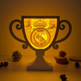 Real Madrid - Paper Cut Cup Light Box File - Cricut File - 24,2x28,5cm - LightBoxGoodMan - LightboxGoodman