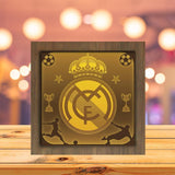 Real Madrid - Paper Cutting Light Box - LightBoxGoodman - LightboxGoodman