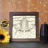 Rocket 2 - Paper Cutting Light Box - LightBoxGoodman - LightboxGoodman