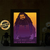 Rubeus Hagrid - Paper Cut Light Box File - Cricut File - 20x26cm - LightBoxGoodMan - LightboxGoodman