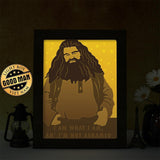 Rubeus Hagrid - Paper Cut Light Box File - Cricut File - 20x26cm - LightBoxGoodMan - LightboxGoodman