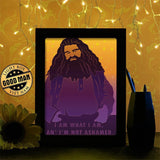 Rubeus Hagrid - Paper Cutting Light Box - LightBoxGoodman - LightboxGoodman