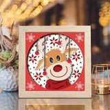 Rudolph 2 - Paper Cut Light Box File - Cricut File - 20x20cm - LightBoxGoodMan