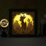 Rudolph - Paper Cut Light Box File - Cricut File - 20x20cm - LightBoxGoodMan - LightboxGoodman