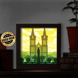 Saigon Notre-Dame Cathedral – Paper Cut Light Box File - Cricut File - 8x8 inches - LightBoxGoodMan - LightboxGoodman