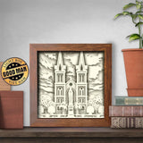 Saigon Notre-Dame Cathedral – Paper Cut Light Box File - Cricut File - 8x8 inches - LightBoxGoodMan - LightboxGoodman