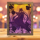 Sailor Moon 2 - Paper Cut Light Box File - Cricut File - 20x26cm - LightBoxGoodMan - LightboxGoodman