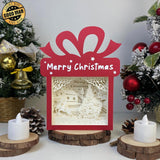 Santa 2 - Paper Cut Gift Light Box File - Cricut File - 21x16cm - LightBoxGoodMan - LightboxGoodman