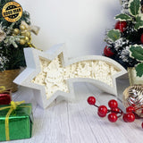 Santa 2 - Paper Cut Star Light Box File - Cricut File - 28x13.7cm - LightBoxGoodMan - LightboxGoodman