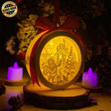 Santa Claus 1 - 3D Ornament Lantern File - Cricut File - LightBoxGoodMan - LightboxGoodman