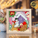 Santa Claus 10 – Paper Cut Light Box File - Cricut File - 8x8 inches - LightBoxGoodMan - LightboxGoodman