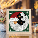 Santa Claus 11 – Paper Cut Light Box File - Cricut File - 8x8 inches - LightBoxGoodMan - LightboxGoodman