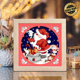 Santa Claus 12 – Paper Cut Light Box File - Cricut File - 8x8 inches - LightBoxGoodMan - LightboxGoodman