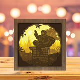 Santa Claus 13 - Paper Cutting Light Box - LightBoxGoodman