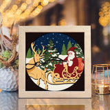 Santa Claus 14 – Paper Cut Light Box File - Cricut File - 20x20cm - LightBoxGoodMan