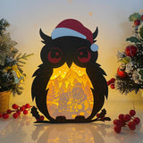 Santa Claus 2 - Paper Cut Owl Light Box File - Cricut File - 25x20 cm - LightBoxGoodMan