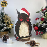 Santa Claus 2 - Paper Cut Owl Light Box File - Cricut File - 25x20 cm - LightBoxGoodMan - LightboxGoodman