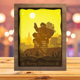 Santa Claus 2 - Paper Cutting Light Box - LightBoxGoodman