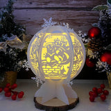 Santa Claus 2 - Snowball Lantern File - Cricut File 1 - LightBoxGoodMan