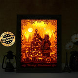 Santa Claus 3 – Paper Cut Light Box File - Cricut File - 20x26cm - LightBoxGoodMan - LightboxGoodman