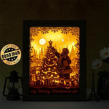 Santa Claus 3 – Paper Cut Light Box File - Cricut File - 20x26cm - LightBoxGoodMan - LightboxGoodman