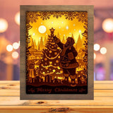 Santa Claus 3 - Paper Cutting Light Box - LightBoxGoodman - LightboxGoodman