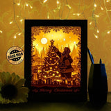 Santa Claus 3 - Paper Cutting Light Box - LightBoxGoodman - LightboxGoodman