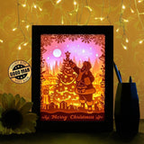 Santa Claus 3 - Paper Cutting Light Box - LightBoxGoodman - LightboxGoodman