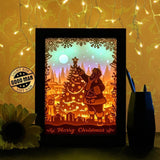 Santa Claus 3 - Paper Cutting Light Box - LightBoxGoodman - LightboxGoodman