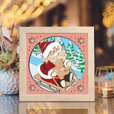 Santa Claus 6 – Paper Cut Light Box File - Cricut File - 8x8 inches - LightBoxGoodMan - LightboxGoodman