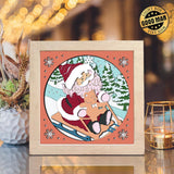 Santa Claus 6 – Paper Cut Light Box File - Cricut File - 8x8 inches - LightBoxGoodMan - LightboxGoodman