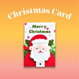 Santa Claus Christmas Card 3D- Cricut File - Svg, Png, Dxf, Eps - LightBoxGoodMan