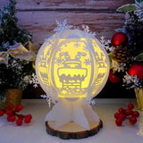 Santa Claus - Snowball Lantern File - Cricut File 1 - LightBoxGoodMan