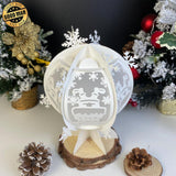 Santa Claus - Snowball Lantern File - Cricut File - LightBoxGoodMan - LightboxGoodman