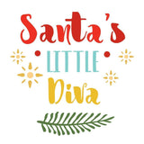 Santa's Little Diva - Cricut File - Svg, Png, Dxf, Eps - LightBoxGoodMan - LightboxGoodman