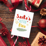 Santa's Little Diva - Cricut File - Svg, Png, Dxf, Eps - LightBoxGoodMan - LightboxGoodman