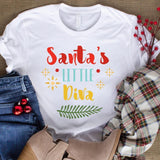 Santa's Little Diva - Cricut File - Svg, Png, Dxf, Eps - LightBoxGoodMan - LightboxGoodman