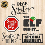 Santa Set - Cricut File - Svg, Png, Dxf, Eps - LightBoxGoodMan - LightboxGoodman