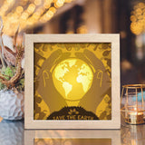 Save Our Planet – Paper Cut Light Box File - Cricut File - 20x20cm - LightBoxGoodMan - LightboxGoodman