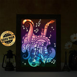 Saxophone – Paper Cut Light Box File - Cricut File - 20x26cm - LightBoxGoodMan - LightboxGoodman