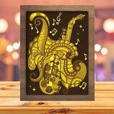 Saxophone - Paper Cutting Light Box - LightBoxGoodman - LightboxGoodman