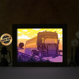 Scania Trucks - Paper Cut Light Box File - Cricut File - 8x10 Inches - LightBoxGoodMan - LightboxGoodman