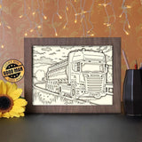 Scania Trucks - Paper Cutting Light Box - LightBoxGoodman - LightboxGoodman