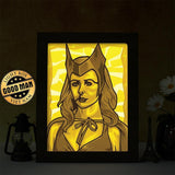 Scarlet Witch - Paper Cut Light Box File - Cricut File - 20x26cm - LightBoxGoodMan - LightboxGoodman