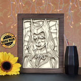 Scarlet Witch - Paper Cutting Light Box - LightBoxGoodman - LightboxGoodman