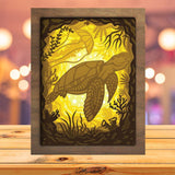 Sea Turtle 2 - Paper Cutting Light Box - LightBoxGoodman